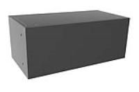 RM2U0804SBK (RM Series Enclosures - Hammond) - Black - 89mm x 211mm x 108mm - Aluminium