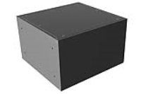 RM3U0808SBK (RM Series Enclosures - Hammond) - Black - 133mm x 422mm x 203mm - Aluminium