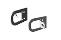 RMCHANDLE1U (RMC Series Handle Mounting Bracket - Hammond) - Black - 1U - Steel