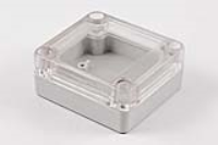 RP1010C (RP Series Enclosures - Ritec) - Off-White / Clear Lid - 65mm x 60mm x 28mm - Polycarbonate - IP65