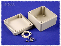 RP1065 (RP Series Enclosures - Ritec) - Light Grey / Opaque Lid - 85mm x 80mm x 55mm - ABS Plastic - IP65