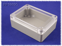 RP1085C (RP Series Enclosures - Ritec) - Light Grey / Clear Lid - 105mm x 75mm x 40mm - ABS Plastic - IP65