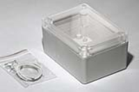 RP1095C (RP Series Enclosures - Ritec) - Light Grey / Clear Lid - 105mm x 75mm x 55mm - ABS Plastic - IP65