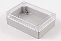 RP1120C (RP Series Enclosures - Ritec) - Off-White / Clear Lid - 125mm x 85mm x 40mm - Polycarbonate - IP65