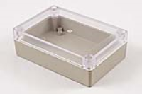 RP1125C (RP Series Enclosures - Ritec) - Light Grey / Clear Lid - 125mm x 85mm x 40mm - ABS Plastic - IP65