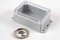 RP1130BFC (RP Series Enclosures - Ritec) - Off-White / Clear Lid - 125mm x 85mm x 55mm - Polycarbonate - IP65