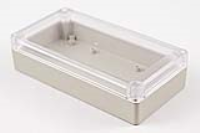 RP1165C (RP Series Enclosures - Ritec) - Light Grey / Clear Lid - 165mm x 85mm x 40mm - ABS Plastic - IP65