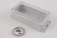 RP1170BFC (RP Series Enclosures - Ritec) - Off-White / Clear Lid - 165mm x 85mm x 55mm - Polycarbonate - IP65