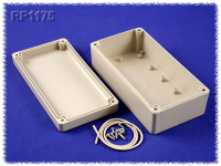 RP1175 (RP Series Enclosures - Ritec) - Light Grey / Opaque Lid - 165mm x 85mm x 55mm - ABS Plastic - IP65