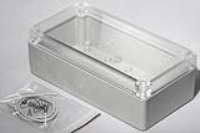 RP1175C (RP Series Enclosures - Ritec) - Light Grey / Clear Lid - 165mm x 85mm x 55mm - ABS Plastic - IP65