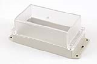 RP1195BFC (RP Series Enclosures - Ritec) - Light Grey / Clear Lid - 165mm x 85mm x 70mm - ABS Plastic - IP65