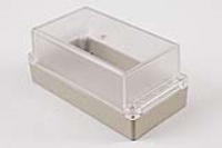 RP1195C (RP Series Enclosures - Ritec) - Light Grey / Clear Lid - 165mm x 85mm x 70mm - ABS Plastic - IP65