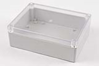 RP1230C (RP Series Enclosures - Ritec) - Off-White / Clear Lid - 165mm x 125mm x 55mm - Polycarbonate - IP65