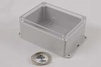 RP1240BFC (RP Series Enclosures - Ritec) - Off-White / Clear Lid - 165mm x 125mm x 75mm - Polycarbonate - IP65