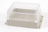 RP1375BFC (RP Series Enclosures - Ritec) - Light Grey / Clear Lid - 186mm x 146mm x 90mm - ABS Plastic - IP65