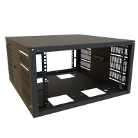 SDC246U24BK (SDC Series Slim Wall and Floor Rack Cabinet - Hammond Manufacturing) - 6U 24W 24.5D MULTI-USE CABINET