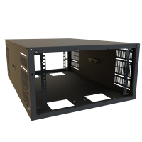 SDC246U36BK (SDC Series Slim Wall and Floor Rack Cabinet - Hammond Manufacturing) - 6U 24W 36D MULTI-USE CABINET