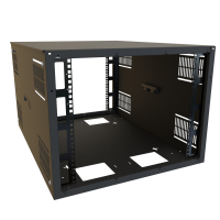 SDC249U31BK (SDC Series Slim Wall and Floor Rack Cabinet - Hammond Manufacturing) - 9U 24W 31.5D MULTI-USE CABINET