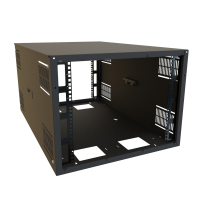 SDC249U36BK (SDC Series Slim Wall and Floor Rack Cabinet - Hammond Manufacturing) - 9U 24W 36D MULTI-USE CABINET