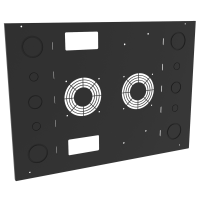 SDC9UCFP (SDCD Series SDC Doors - Hammond Manufacturing) - 9U CONDUIT/FAN PNL SDC