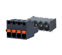 SP06502VBNC (2 Pole vertical spring PCB terminal block 5mm pitch 12A 250V - Hylec APL Electrical Components)