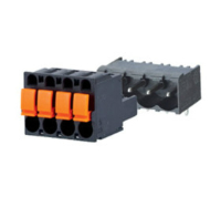 SP06502VBPC (2 Pole vertical spring PCB terminal block 5mm pitch 12A 250V - Hylec APL Electrical Components)