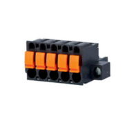 SP06602VBPF (2 Pole vertical spring PCB terminal block 5.08mm pitch 12A 250V - Hylec APL Electrical Components)