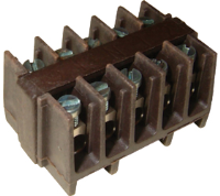 THB.026.A1B (5 Pole TeeBlock standard terminal, max temp 200? 32A 450V - Hylec APL Electrical Components)