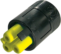 THB.380.B2A.Z (TeePlug Powersocket 2 pole Screw terminal 10 mm cable diameter, 4 mm max conductor size IP20 17.5A 400V 1 cable entry, assembled - Hylec APL Electrical Components)