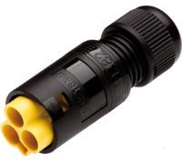 THB.382.A2A.Z (TeePlug 2 pole Screw terminal 7mm to 9.5mm cable diameter, 4 mm max conductor size IP40 17A 400V 1 cable entry, assembled - Hylec APL Electrical Components)