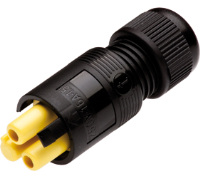 THB.382.B2A.Z (TeePlug Powersocket 2 pole Screw terminal 7mm to 9.5mm cable diameter, 4 mm max conductor size IP40 17A 400V 1 cable entry, assembled - Hylec APL Electrical Components)