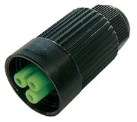 THB.384.B1A (TeePlug Powersocket 3 pole Screw terminal 7mm to 12mm cable diameter, 4 mm max conductor size IP66-68 17.5A 400V 1 cable entry - Hylec APL Electrical Components)