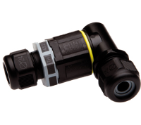 THB.390.E2A.3.Z (TeeTube with innovative cable glands, 2 Pole Screw - end barrier contact 14mm to 17mm on one gland 7mm to 13.5mm on the other gland, 4 mm max conducter size IP68 32A 450V 2 cable entries, assembled - Hylec APL Electrical Components)