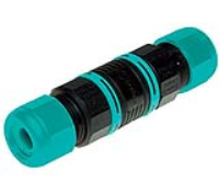 THB.391.R4A (TeeTube sized, 4 Pole Multiple contact 7mm to 12mm, 4 mm max conducter size IP68 17.5A 450V in-line Xdry anti condensation connector Xdry - Hylec APL Electrical Components)