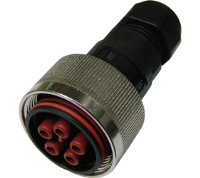 THB.408.B2A.AG.Z (TeePlug with metal collar, 5 pole Screw silver plated terminal 7mm to 14mm cable diameter, 4 mm max conductor size IP68 17.5A 400V 1 cable entry, assembled - Hylec APL Electrical Components)