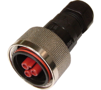 THB.408.B2B (TeePlug with metal collar, 3 pole Screw terminal 7mm to 14mm cable diameter, 4 mm max conductor size IP68 17.5A 400V 1 cable entry - Hylec APL Electrical Components)