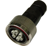 THF.408.B2E (TeePlug with metal collar, 6 pole Crimp terminal 7mm to 14mm cable diameter, 1.5 mm max conductor size IP68 17.5A 400V 1 cable entry - Hylec APL Electrical Components)