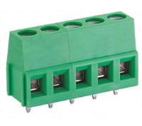 TL206VT-02PGS (2 Pole Screw Rising Clamp Wave - through hole Vertical 5mm pitch 20A(UL) 12A(VDE) 300V(UL) 250V(VDE) - Hylec APL Electrical Components)