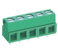 TL215V-02PGS (2 Pole Screw Rising Clamp Vertical 5mm pitch 10A(UL) 300V(UL) - Hylec APL Electrical Components)