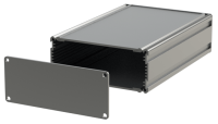 U1S-108x160 (U-Case 1 Extruded Aluminium Enclosures - Lincoln Binns) - Silver - 160mm x 108mm x 44.2mm - Aluminium