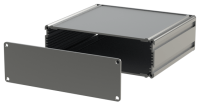 U1S-136x120 (U-Case 1 Extruded Aluminium Enclosures - Lincoln Binns) - Silver - 120mm x 136mm x 44.2mm - Aluminium