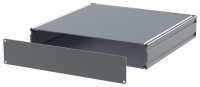 U1S-228x220 (U-Case 1 Extruded Aluminium Enclosures - Lincoln Binns) - Silver - 220mm x 228mm x 44.2mm - Aluminium