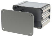 U2S-132x080 (UnioBox 2 Extruded Aluminium Enclosures - Lincoln Binns) - Silver - 80mm x 132mm x 82mm - Aluminium