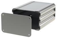 U2S-132x160 (UnioBox 2 Extruded Aluminium Enclosures - Lincoln Binns) - Silver - 160mm x 132mm x 82mm - Aluminium