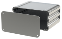 U2S-164x120 (UnioBox 2 Extruded Aluminium Enclosures - Lincoln Binns) - Silver - 120mm x 164mm x 82mm - Aluminium