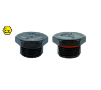 V300-1050-02 (EX-Screw plug M50x1.5 thread length 15, Colour-Black - RAL 9005 Body - Polyamide PA6 GF30 V-0, O-Ring - EPDM - Hylec APL Electrical Components)