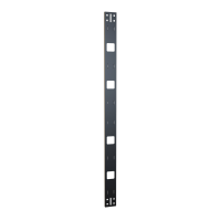 VCT49 (VCT Series Vertical Cable Tray - Hammond Manufacturing) - 28U VERT CABLE TRAY 49