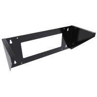 VPB194UBK (VPB Series Vertical Mounting Wall Rack - Hammond Manufacturing) - Heavy Duty Vertical Wall Bracket - 4U x 7.69 dp