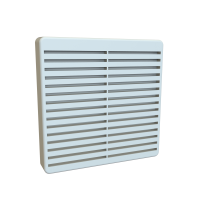 XPFA120LG (XPFA Series Filter Grills - Hammond) - Light Grey - 105mm x 105mm x 16mm - Flame Retardant ABS