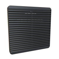 XPFA254BK (XPFA Series Filter Grills - Hammond) - Black - 305mm x 305mm x 24mm - Flame Retardant ABS